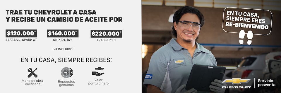 Chevrolet Colombia - Oferta de servicios
