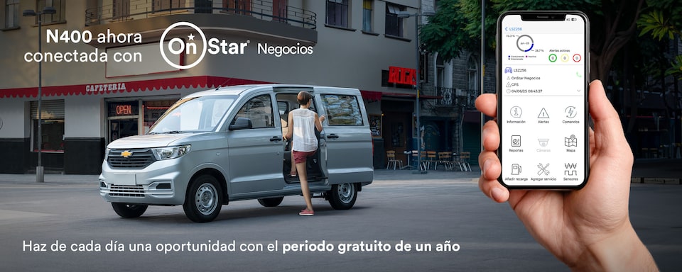 Chevrolet N400 Pasajeros ahora conectada con OnStar Negocios