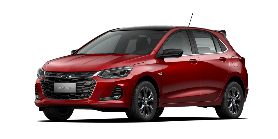 Chevrolet Onix Turbo RS color rojo