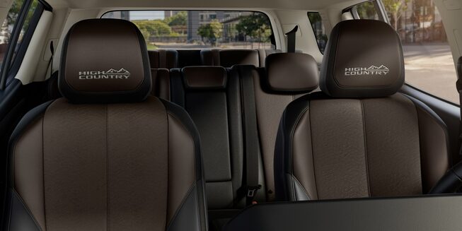 Chevrolet Trailblazer 2025 High Country - vista de detalle de asientos delanteros