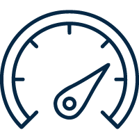 Ícono de exceso de velocidad.