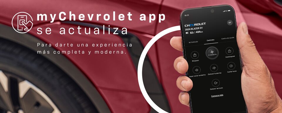 Nueva App myChevrolet aún más completa y moderna para tí