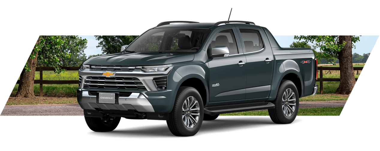 Chevrolet Colorado pickup negra 4x4 destacando diseño robusto y versatilidad