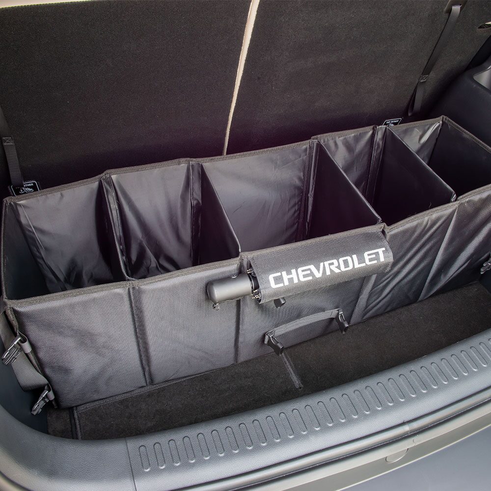 Vista del bolso organizador del baúl del Spark EUV.